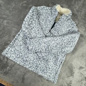 Time and Tru Women's S/CH (4-6) Blue Cove 1/4 Zip Sherpa Pullover